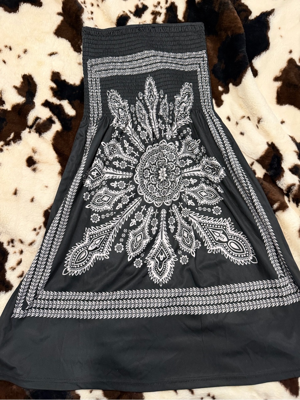 Black and White Printed dress